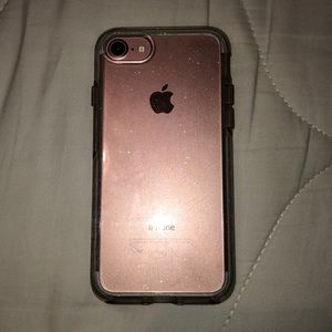 Clear glitter otter box case